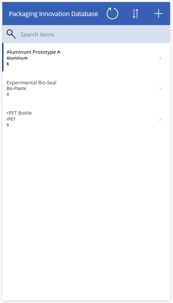 Power App Design Screenshot